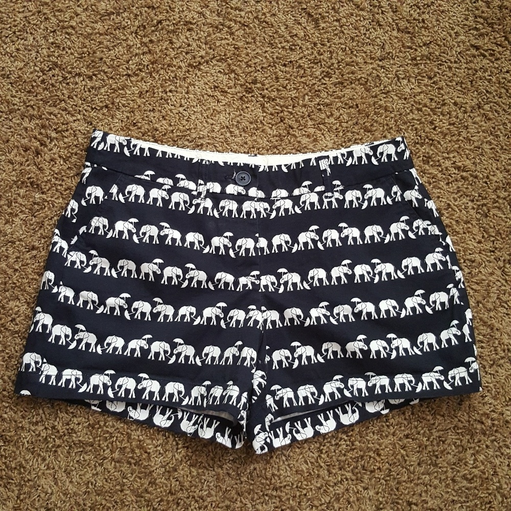 Crown and Ivy size 10p elephant print shorts